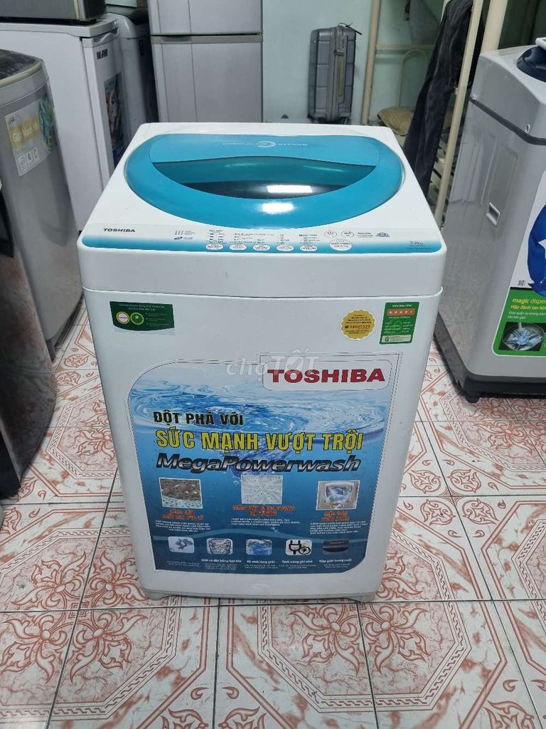 Thanh lý máy giặt Toshiba 7.2kg chạy êm có BH