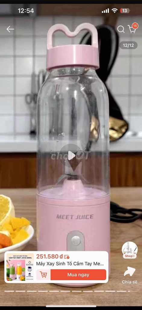 Máy xay sinh tố Meet Juice 500ml Hồng. Mua bán Bếp, lò, đồ điện nhà bếp tại Quận Bắc Từ Liêm Hà Nội được đăng bởi Ha Bui hình 1