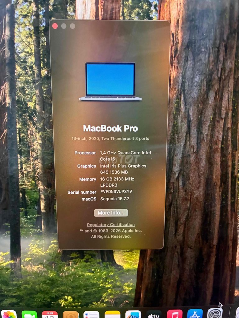 Macbook pro 2020 - 16g ram - ssd 256. Mua bán Laptop tại Thành phố Bà Rịa Bà Rịa - Vũng Tàu được đăng bởi Hieu hình 1