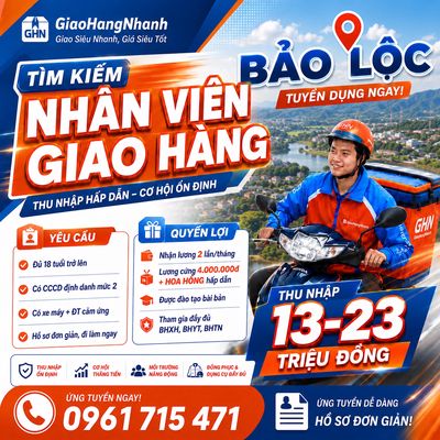 BẢO LỘC - TÍM KIẾM SHIPPER ĐỒNG HÀNH