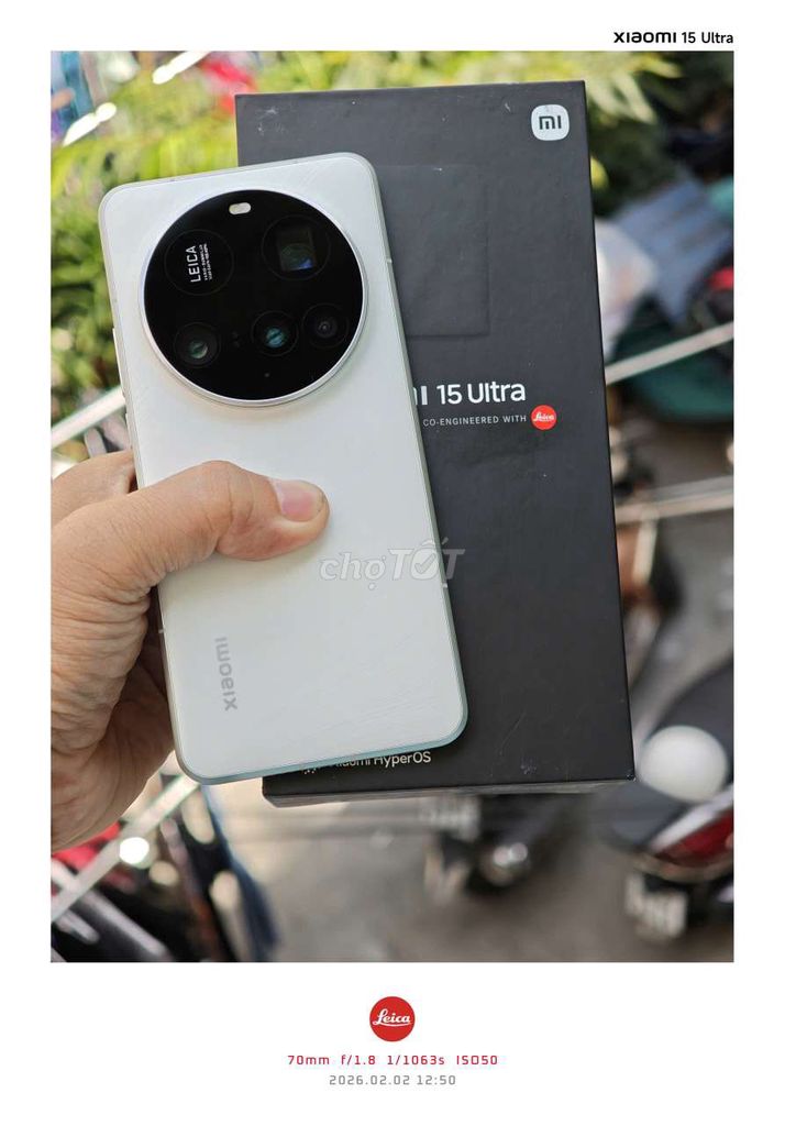 Xiaomi 15 Ultra 256GB Trắng. Mua bán Điện thoại tại Quận 5 Tp Hồ Chí Minh được đăng bởi TY  MON MOBILE hình 1
