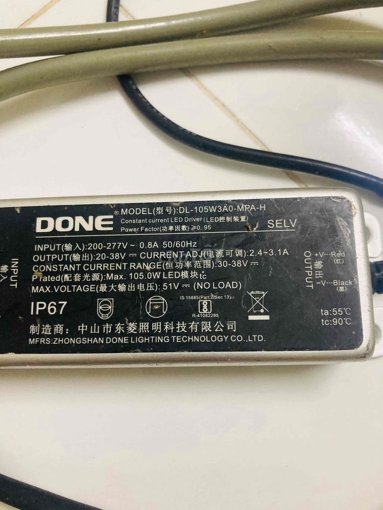 Cục nguồn LED DONE DL-105W3A0-MPA-H IP67. Mua bán Phụ kiện (Màn hình, Chuột...) tại Quận 7 Tp Hồ Chí Minh được đăng bởi chuyền hình 1