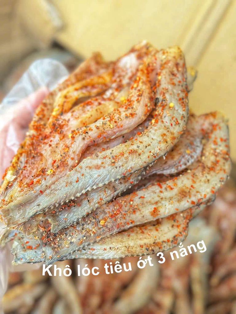 Khô cá lóc tiêu ớt 3 nắng