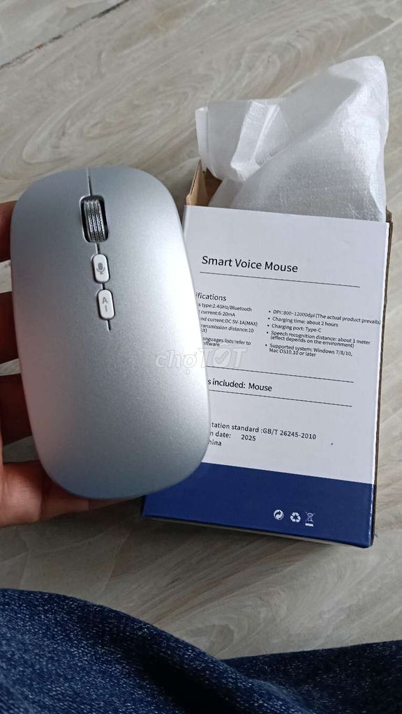 Chuột Bluetooth Logitech Smart Voice Bạc. Mua bán Phụ kiện (Màn hình, Chuột...) tại Quận Tân Bình Tp Hồ Chí Minh được đăng bởi Hậu hình 1