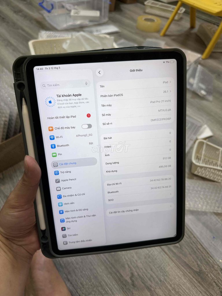 Apple iPad Pro 2018 11 inch 512GB. Mua bán Máy tính bảng tại Quận Thanh Xuân Hà Nội được đăng bởi 170 Mobile Store  hình 1