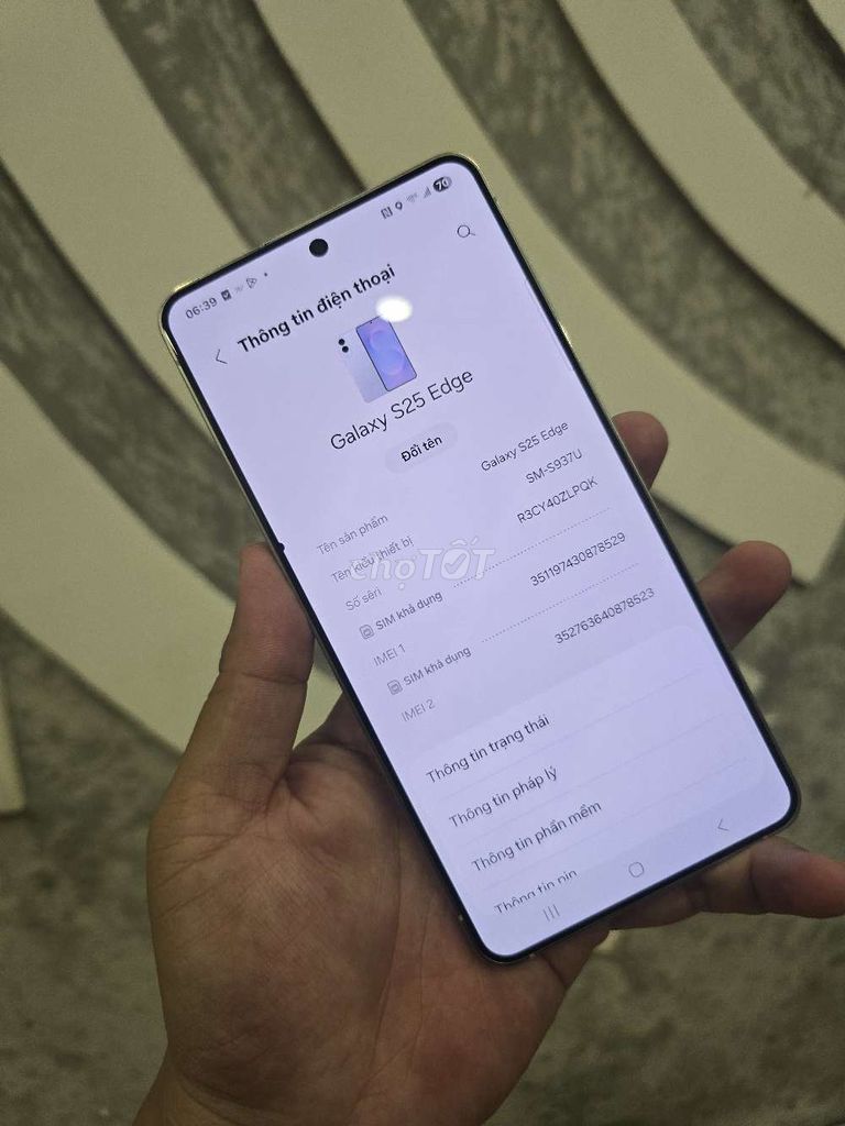 Samsung Galaxy S25 Edge 256GB Bạc. Mua bán Điện thoại tại Thành phố Thủ Dầu Một Bình Dương được đăng bởi Lê Tuấn hình 1