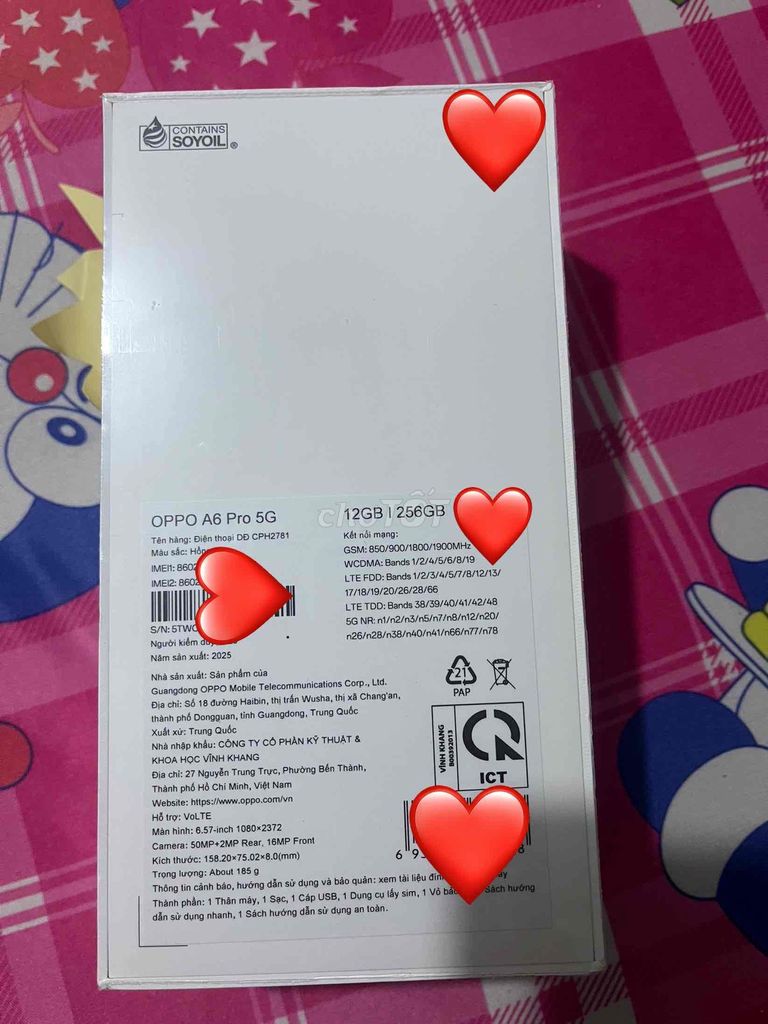 OPPO A6 Pro 5G 12GB/256GB Hồng. Mua bán Điện thoại tại Quận 6 Tp Hồ Chí Minh được đăng bởi Tất cẩm Diều hình 1