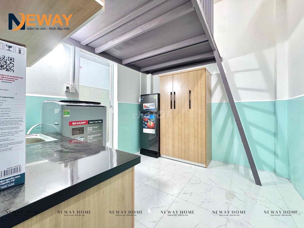 3tr8 Full nội thất - Gác cao ngay Lạc Long Quân, gần ĐH Văn Hiến 5p