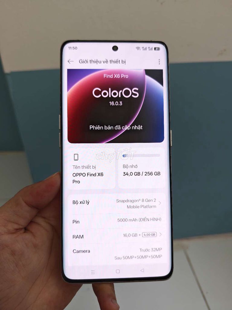OPPO Find X6 Pro 16/256GB Pin 90. Mua bán Điện thoại tại Quận Gò Vấp Tp Hồ Chí Minh được đăng bởi Tuyết hình 1