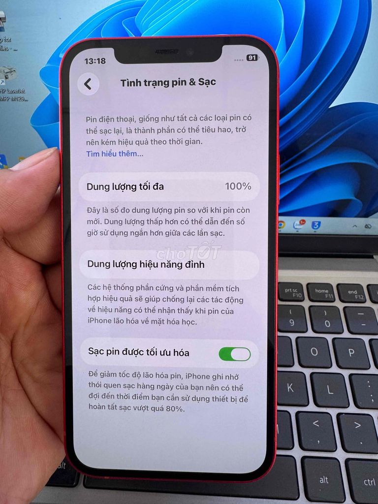 Apple iPhone 12 64GB Đỏ 99% nguyên zin. Mua bán Điện thoại tại Quận 6 Tp Hồ Chí Minh được đăng bởi QUỐC THIÊN BÁN GÓP 0 ĐỒNG  hình 1