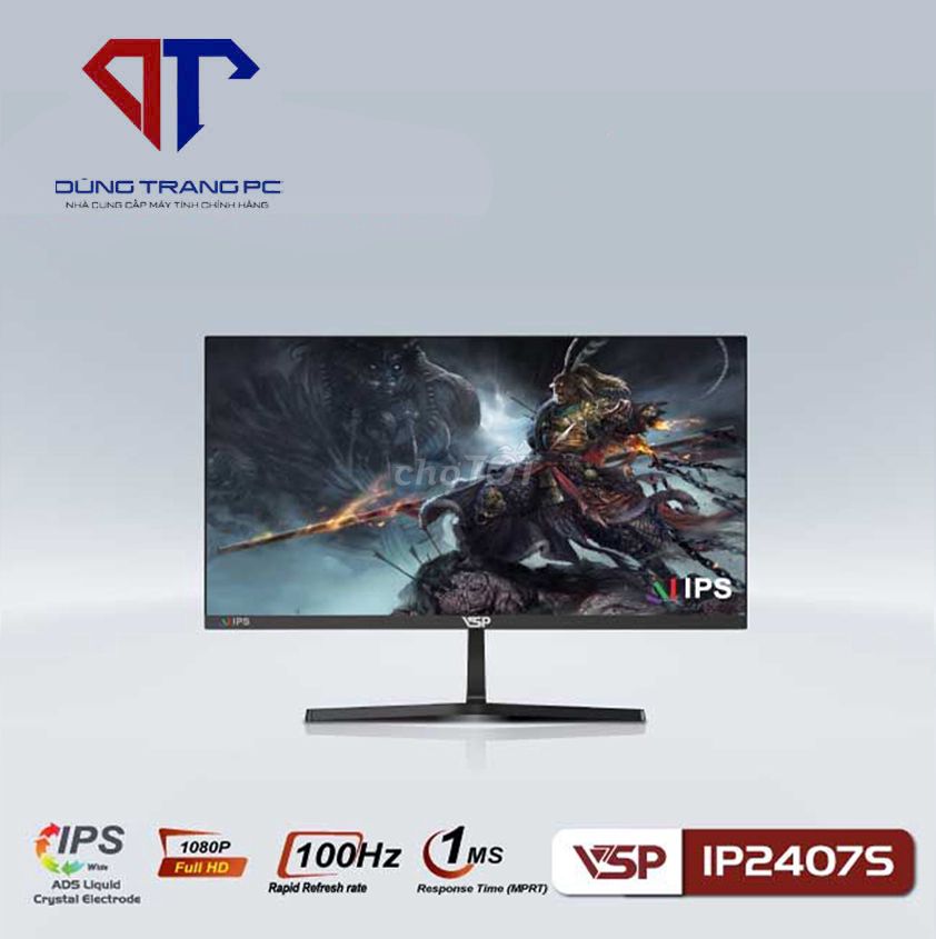 Màn hình VSP IPS 24inch tràn viền IP2407S Black