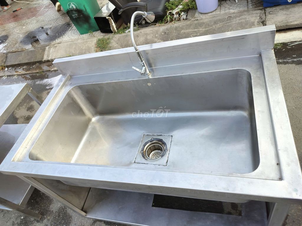 Bồn rửa chén Inox 304 Bạc 120x70x85cm. Mua bán Thiết bị vệ sinh, nhà tắm tại Quận Ngũ Hành Sơn Đà Nẵng được đăng bởi Đồ Cũ TTpro hình 1