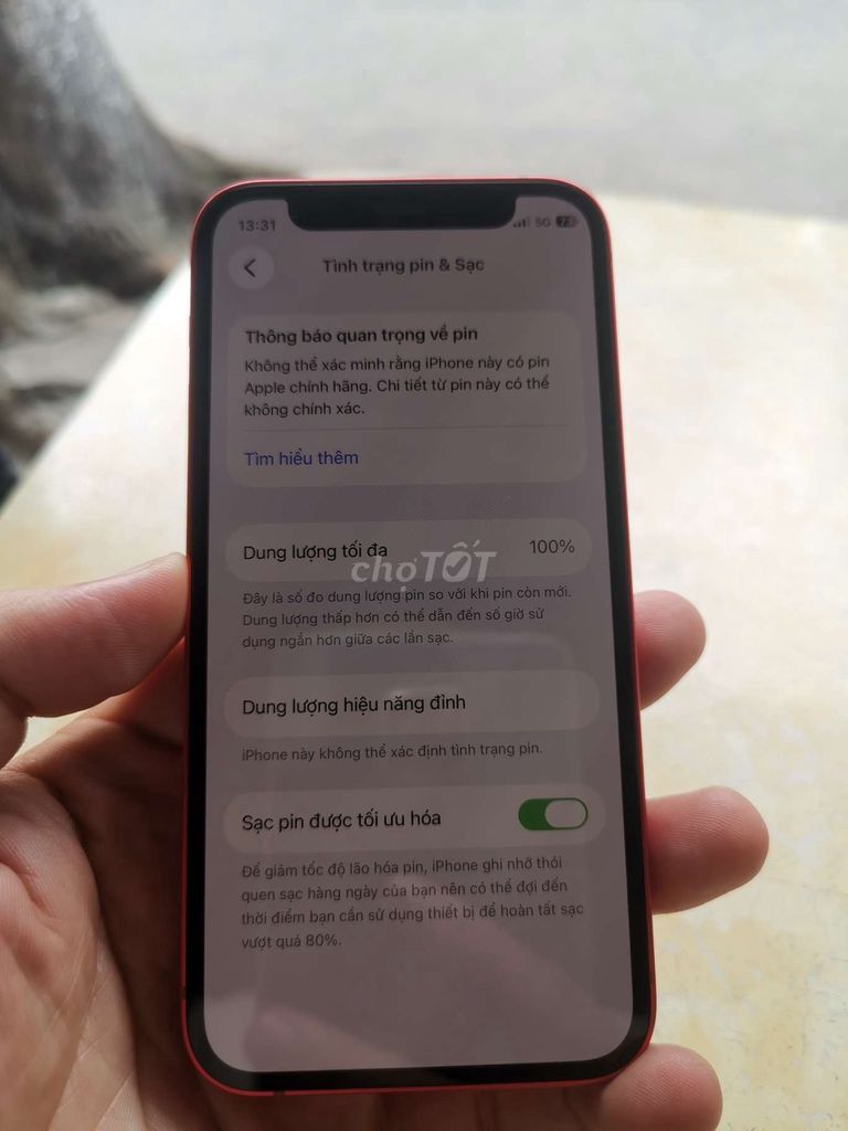 Apple iPhone 12 mini 64GB Đỏ 99%. Mua bán Điện thoại tại Quận Sơn Trà Đà Nẵng được đăng bởi Nguyễn Anh Quân hình 1