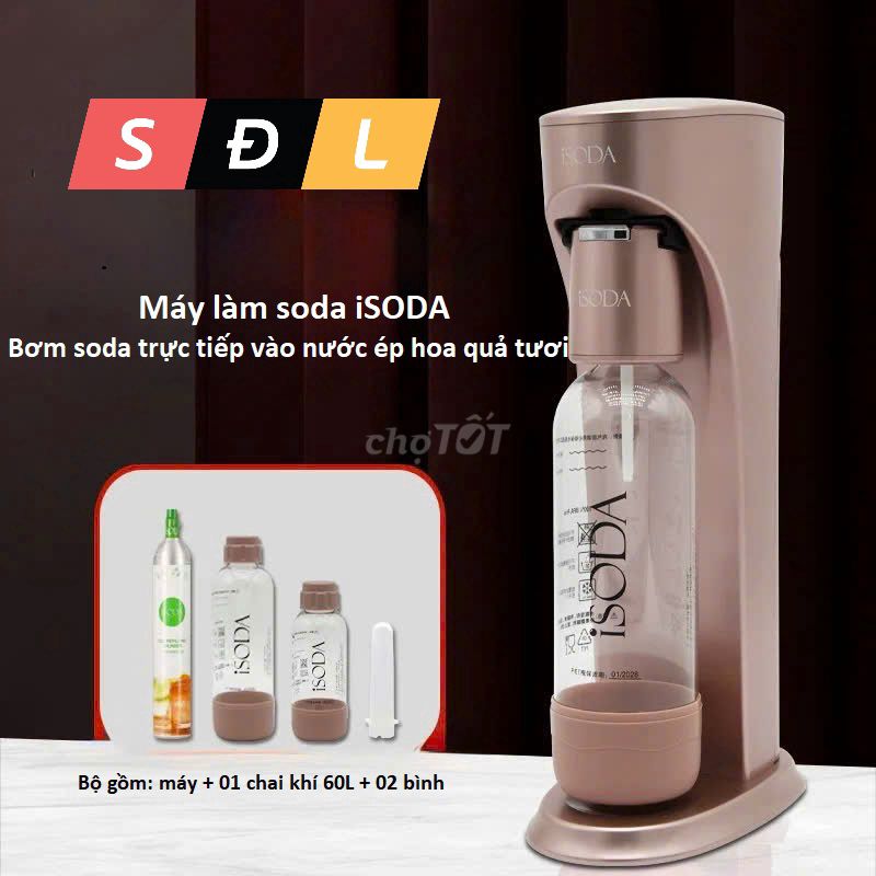 Máy làm soda iSODA bơm trực tiếp nước ép trái cây