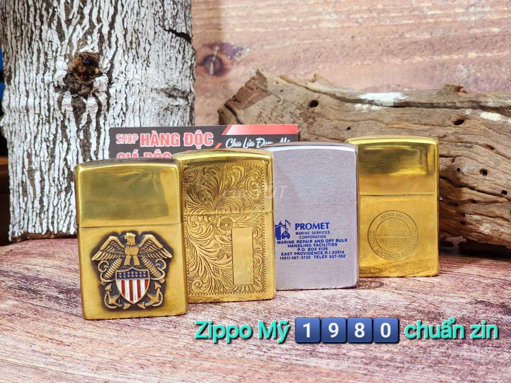 ZIPPO mỹ đời 1980 BAO HÀNG CHUẨN