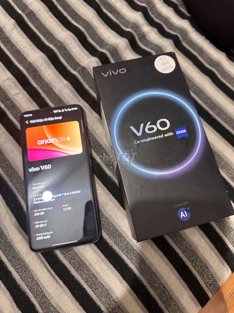 Vivo V60 5G 12GB/256GB Xám. Mua bán Điện thoại tại Thị xã Tân Uyên Bình Dương được đăng bởi Ngưu Lang hình 1