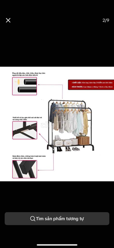 Pass xào phơi đồ. Mua bán Tủ, kệ gia đình tại Quận 7 Tp Hồ Chí Minh được đăng bởi thao nguyen hình 1