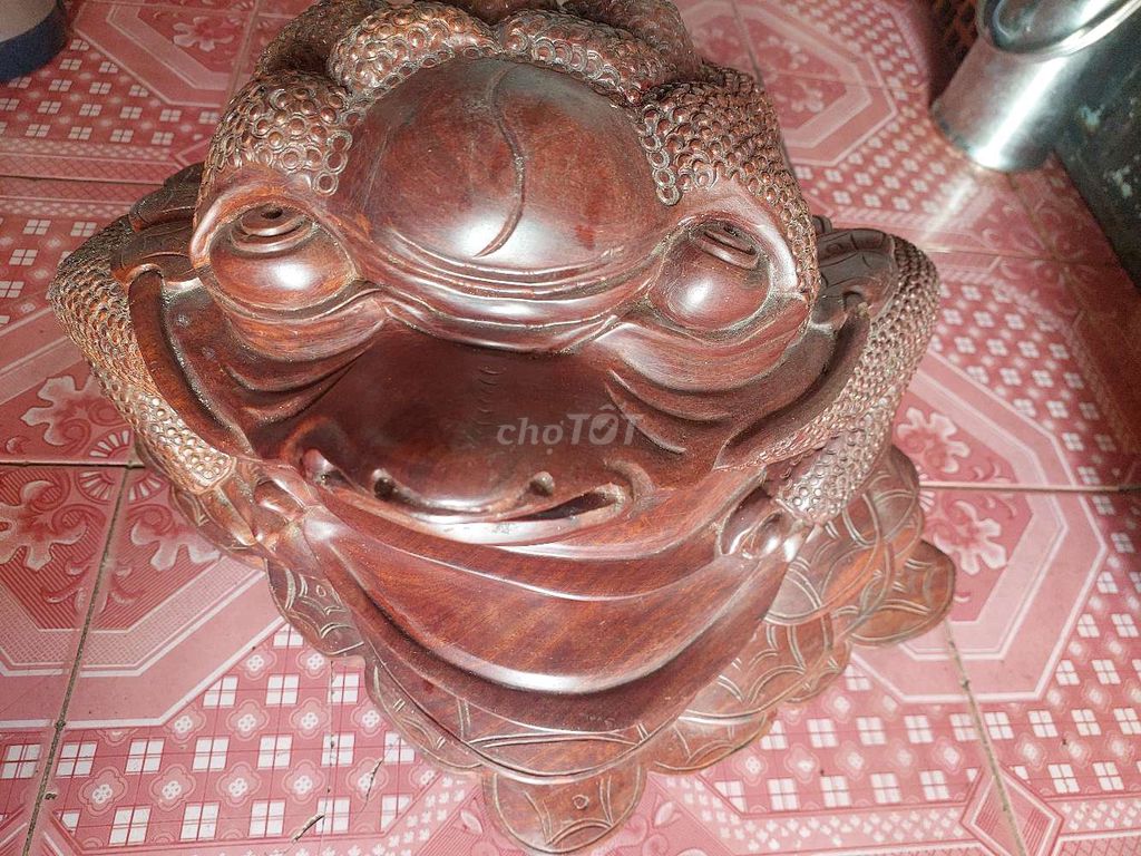 Tượng Cóc phong thủy Gỗ Nâu. Mua bán Đồ sưu tầm, đồ cổ tại Quận Tân Phú Tp Hồ Chí Minh được đăng bởi tranh hoàng hình 1