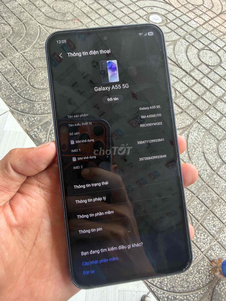 Samsung Galaxy A55 5G 8GB 256GB Xanh đen. Mua bán Điện thoại tại Thành phố Tây Ninh Tây Ninh được đăng bởi cầm đồ  hình 1