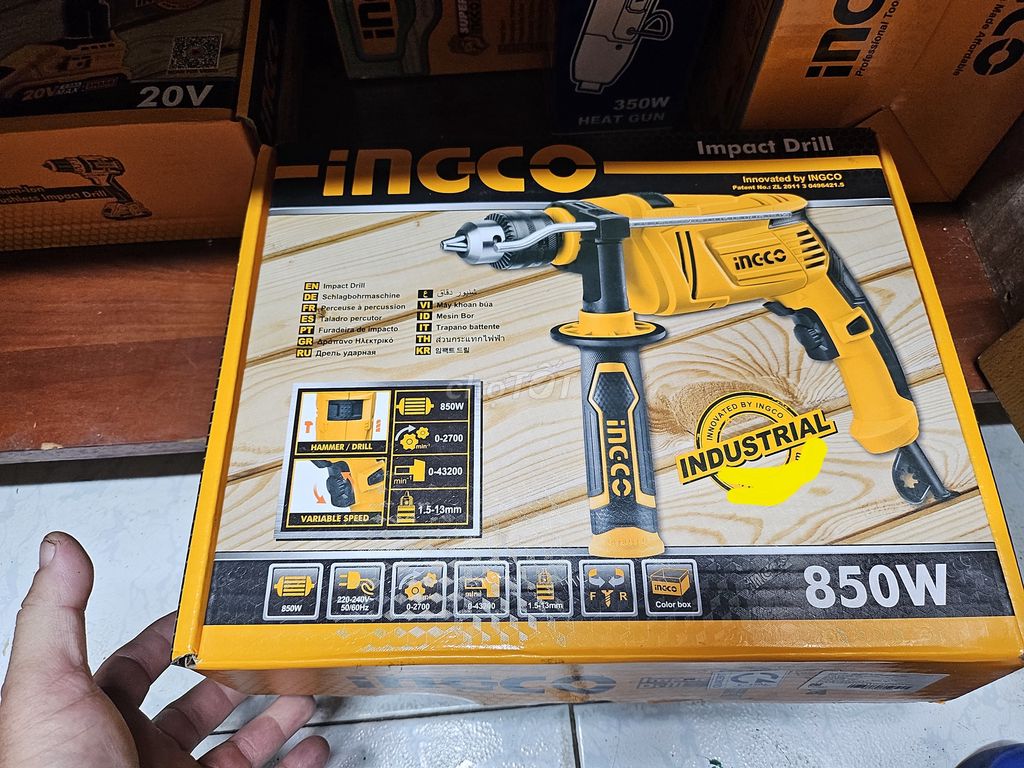 👉Máy khoan điện 850w INGCO ID8508E .Mới 💯% giá rẻ👍