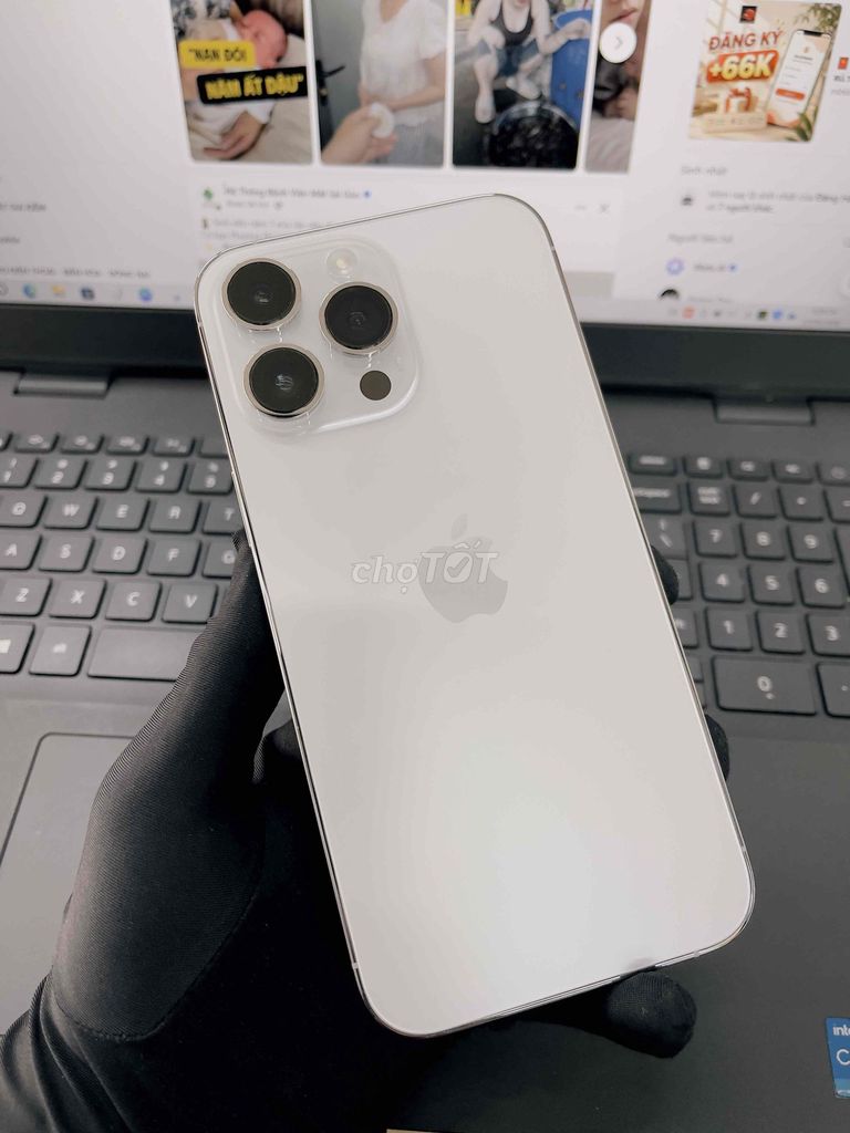 iPhone 14 Pro Max 128GB Trắng MÁY ZIN QUỐC TẾ 99%. Mua bán Điện thoại tại Thành phố Biên Hòa Đồng Nai được đăng bởi DT MOBILE BIÊN HOÀ hình 1