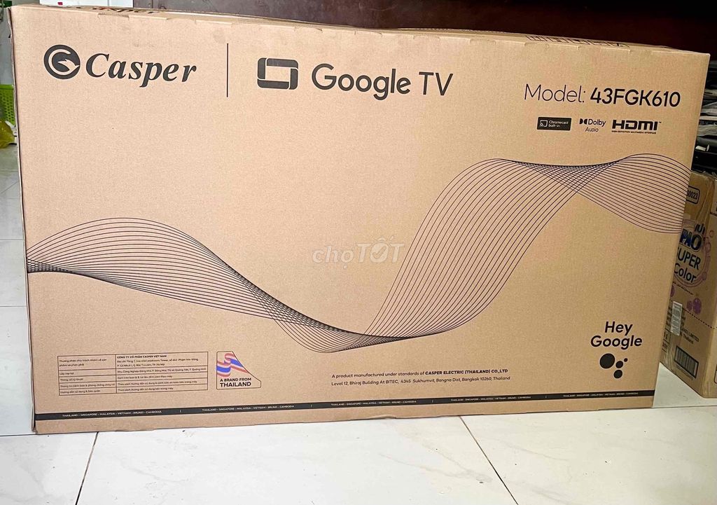 GOOGLE TV CASPER 43" FGK610 Giọng nói.Mới 100%. Mua bán Tivi, Âm thanh tại Quận Ninh Kiều Cần Thơ được đăng bởi Quốc Cường Computer hình 1