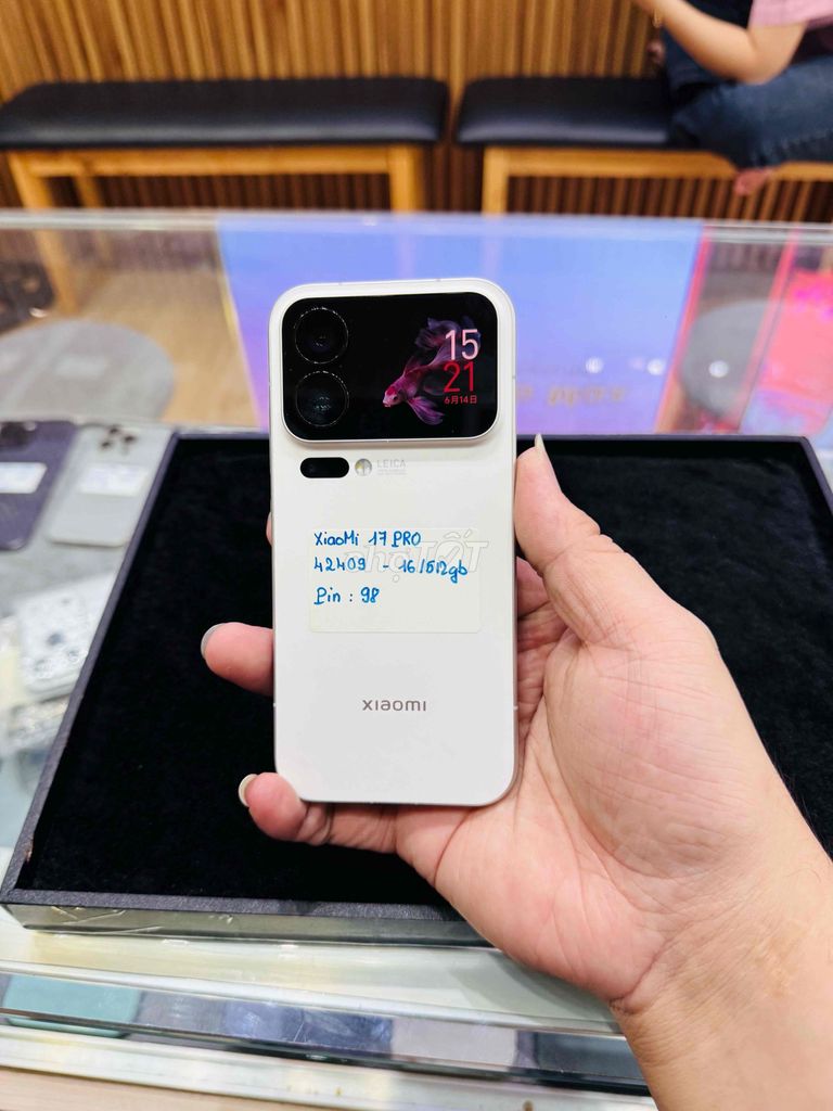 Xiaomi 17 Pro 12GB/512GB Trắng Pin 98%. Mua bán Điện thoại tại Quận 10 Tp Hồ Chí Minh được đăng bởi Phi Đăng Sơn Store hình 1