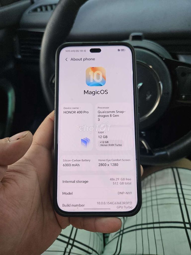 Honor 400 Pro 512GB Xám. Mua bán Điện thoại tại Quận Bình Thạnh Tp Hồ Chí Minh được đăng bởi TRANG HOÀNG BÌNH PHƯỚC hình 1