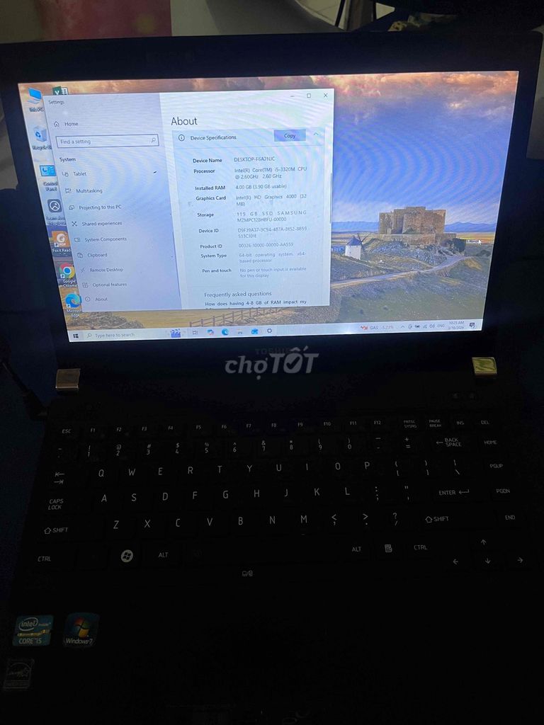 Dynabook i5 4GB/120GB SSD Đen. Mua bán Laptop tại Thành phố Rạch Giá Kiên Giang được đăng bởi Trieu An hình 1