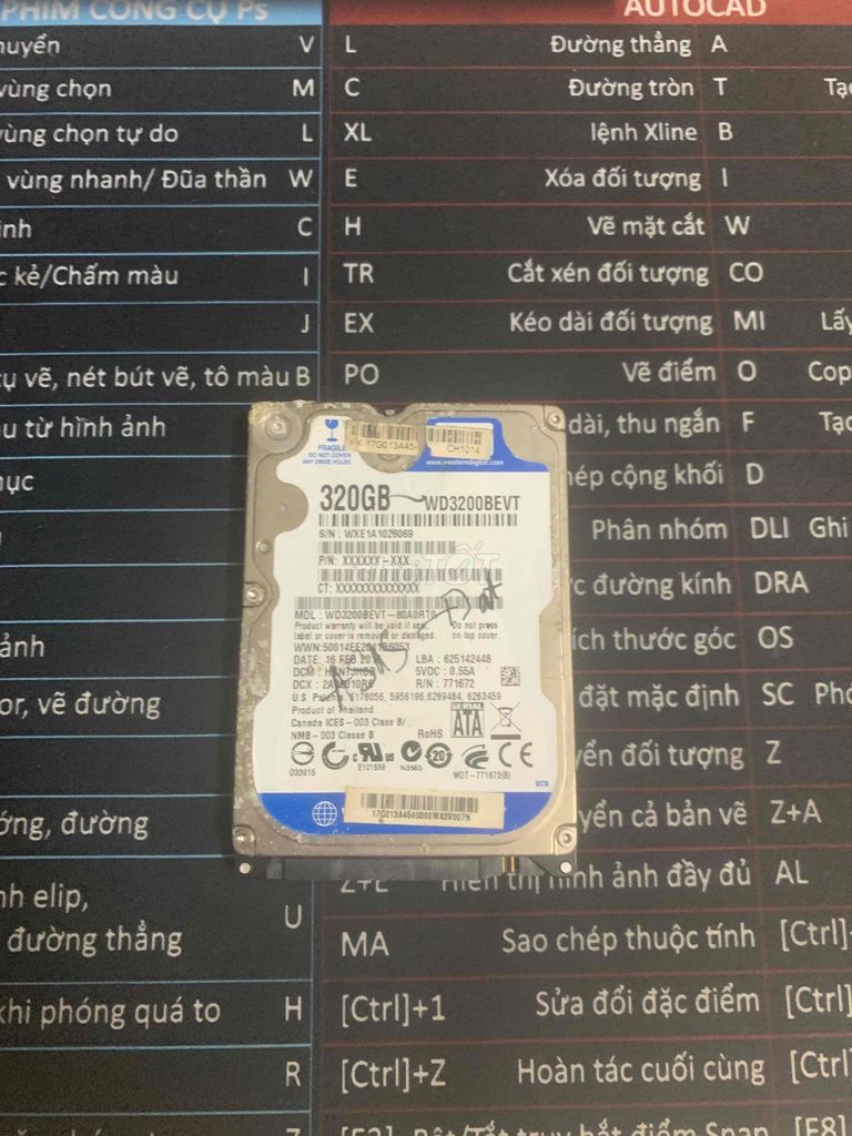 Ổ cứng 320GB HDD Western Digital. Mua bán Linh kiện (RAM, Card...) tại Huyện Bình Chánh Tp Hồ Chí Minh được đăng bởi Nguyễn Minh Phong hình 1