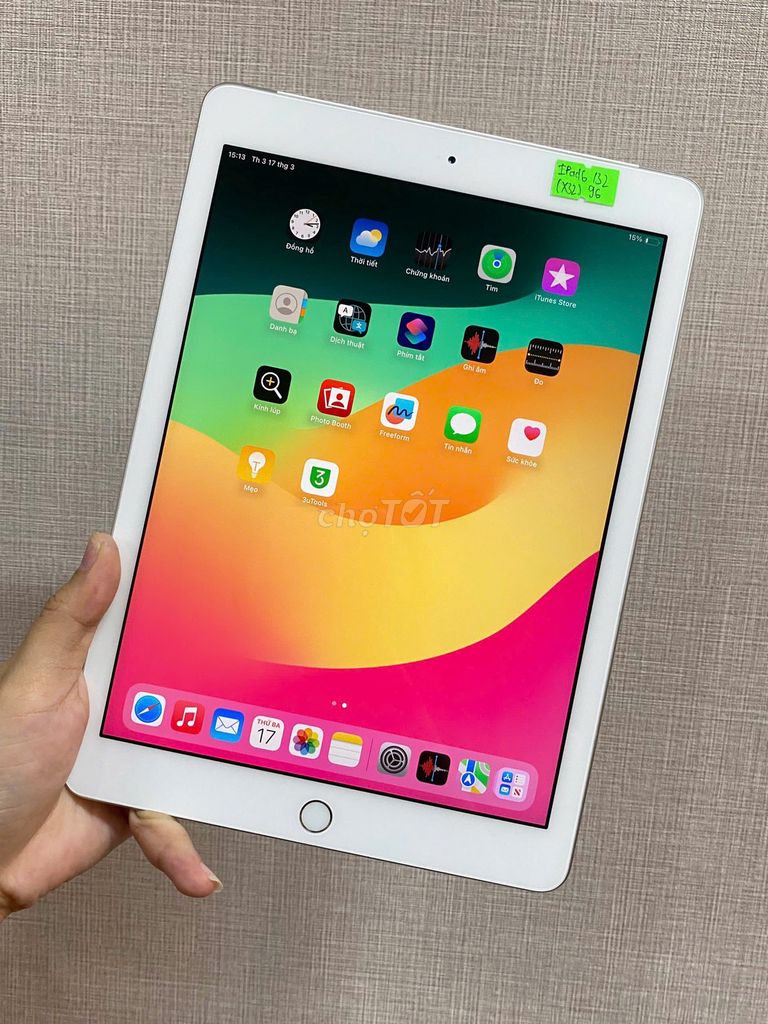 Apple iPad Gen 6 9.7 inch 2GB/32GB likenew. Mua bán Máy tính bảng tại Thành phố Thủ Đức Tp Hồ Chí Minh được đăng bởi T MOBILE SINCE2010 hình 1