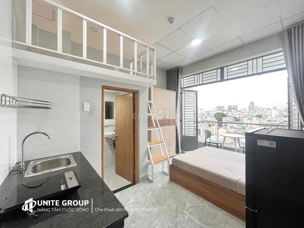 Studio, DUPLEX Phú Nhuận, Phòng Ban Công, Thang Máy, Hầm Xe, An Ninh.