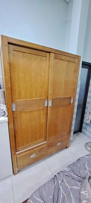 Tủ 2 cánh lùa bằng gỗ sồi tự nhiên. Mua bán Tủ, kệ gia đình tại Thành phố Thủ Đức Tp Hồ Chí Minh được đăng bởi Phạm Cường
