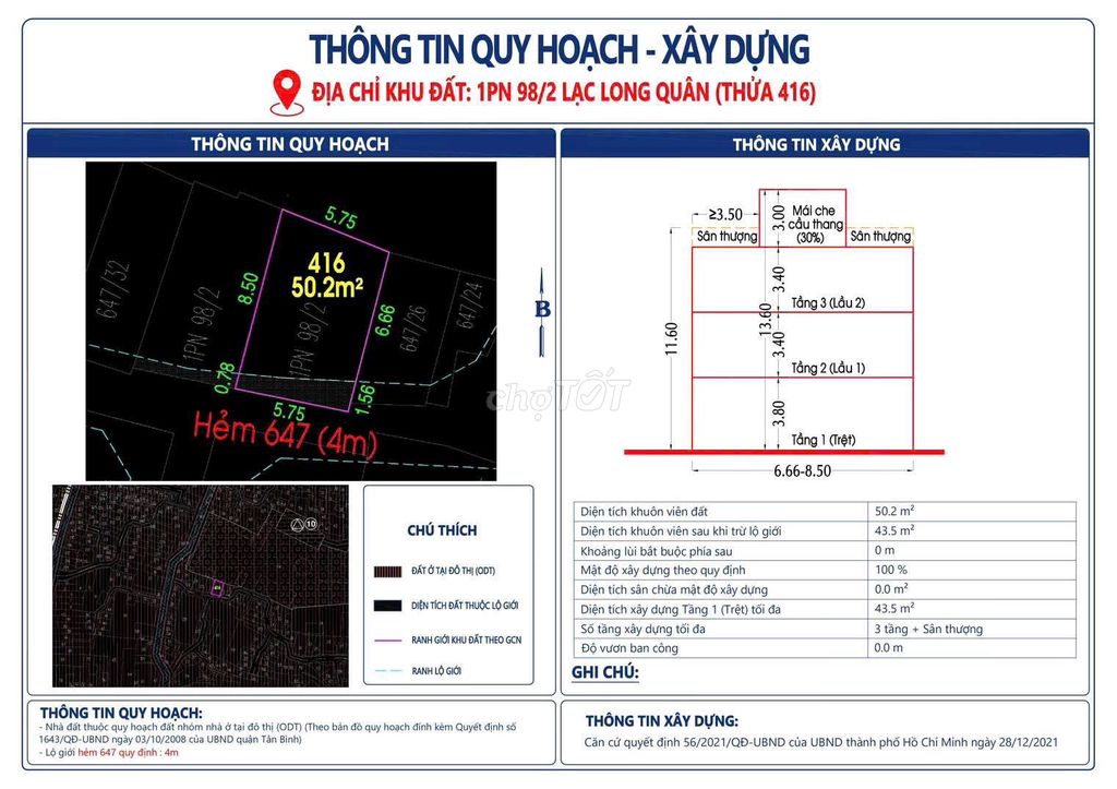 bán 50m đất đường Lạc Long Quân ngang lớn 5.75m Giá rẽ