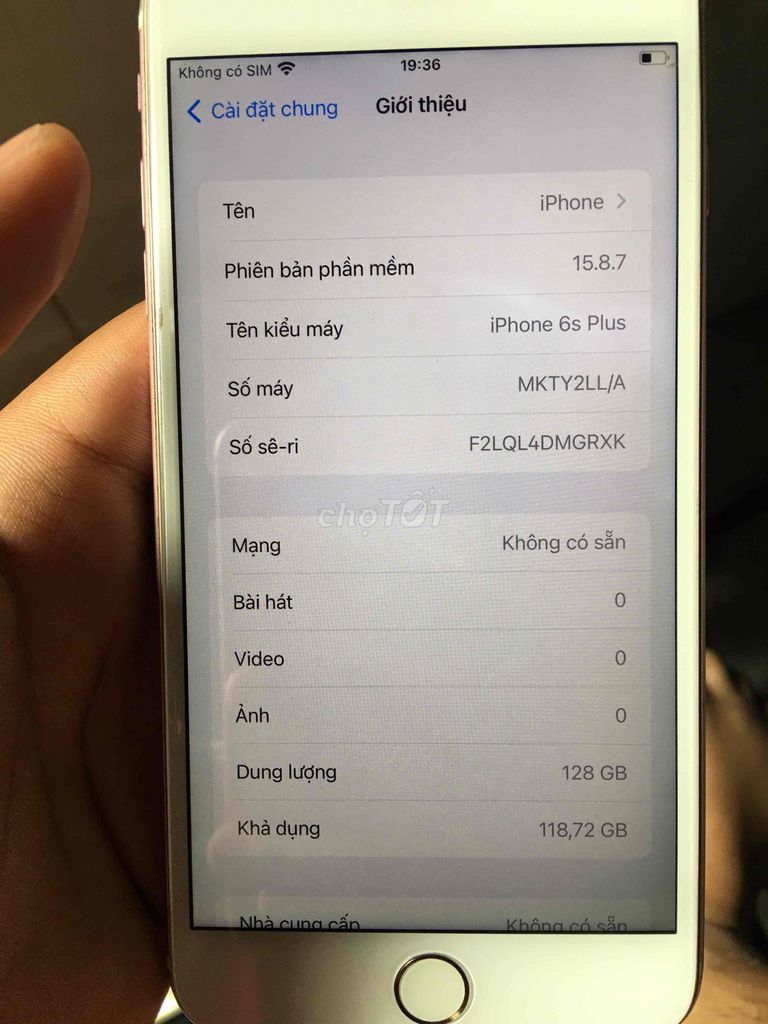 Apple iPhone 6s Plus 128GB Hồng. Mua bán Điện thoại tại Huyện Củ Chi Tp Hồ Chí Minh được đăng bởi đời bạc hình 1