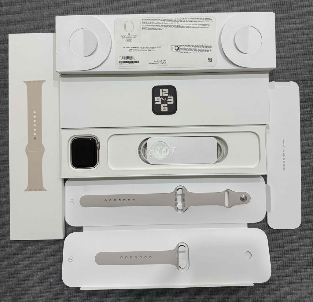 Apple Watch SE2/44MM GPS Nhôm Starlight Fullbox