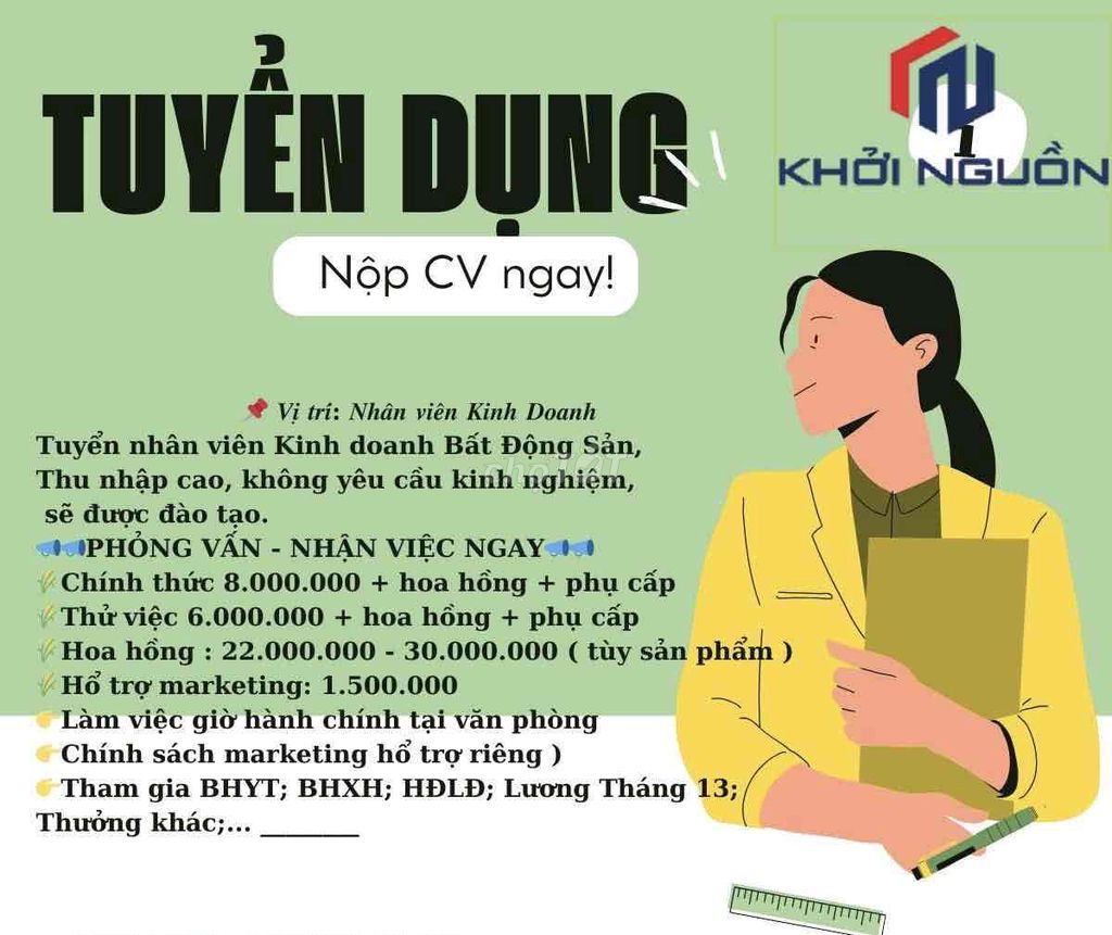 5 NVKD Bất Động Sản Làm Việc Tại Bình Dương