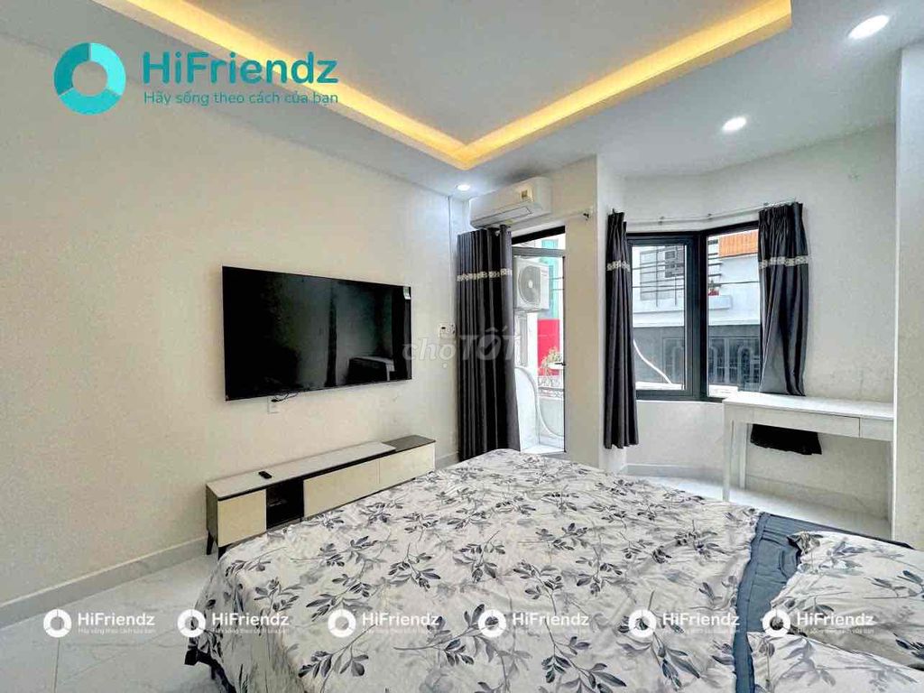 Phòng Ban công thoáng thiết kế tách bếp rộng 35m2 Nguyễn Trãi Quận 5
