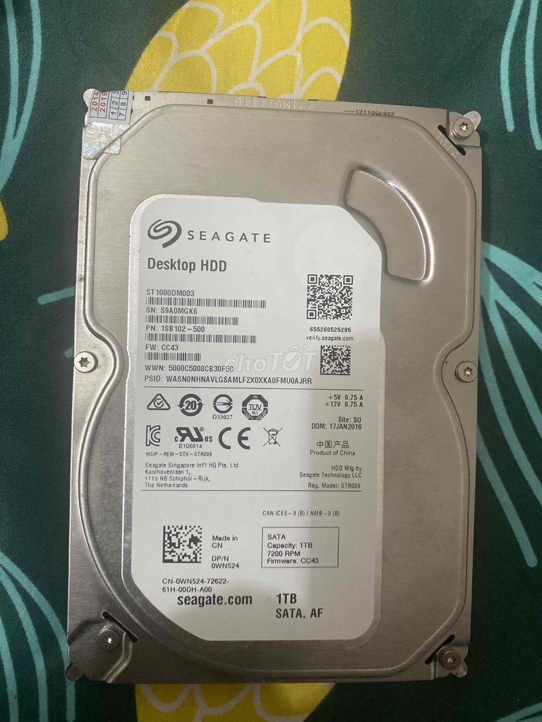 BÁN HDD 1Tb