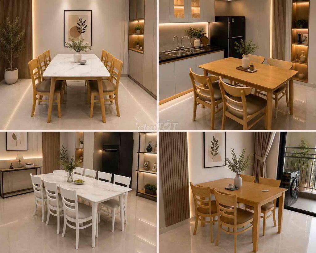 Bàn ăn Gỗ Đá Hiện đại 4-6 người. Mua bán Bàn ghế tại Huyện Hóc Môn Tp Hồ Chí Minh được đăng bởi Nội Thất Hóc Môn hình 1