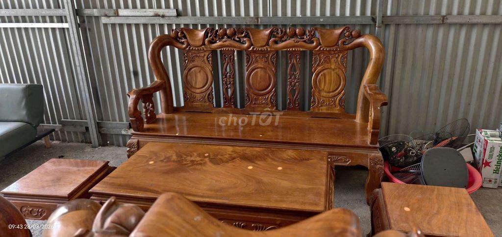Bộ bàn ghế gỗ XƯA nguyên khối( 6 Món). Mua bán Bàn ghế tại Thành phố Biên Hòa Đồng Nai được đăng bởi trí trung hình 1