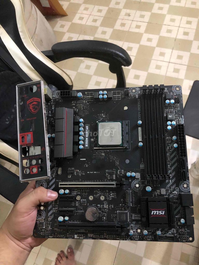 combo b350m motar + ryzen 5 1500x. Mua bán Linh kiện (RAM, Card...) tại Quận Bình Thạnh Tp Hồ Chí Minh được đăng bởi  Khang Lê hình 1