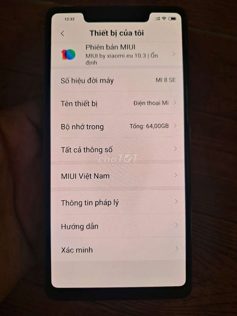 Xiaomi Mi 8 SE 64GB Đen. Mua bán Điện thoại tại Quận Bình Thạnh Tp Hồ Chí Minh được đăng bởi MN hình 1