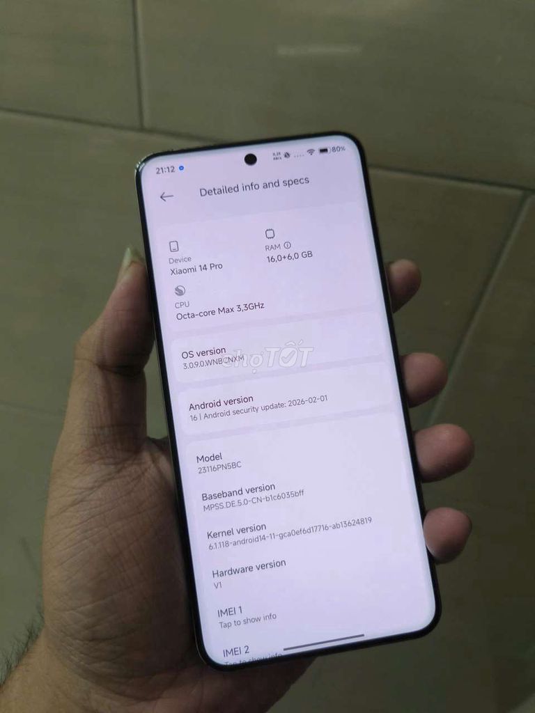 Xiaomi 14 Pro nội địa 16GB/512GB Trắng , rom gốc. Mua bán Điện thoại tại Quận 1 Tp Hồ Chí Minh được đăng bởi Lạc Minh hình 1