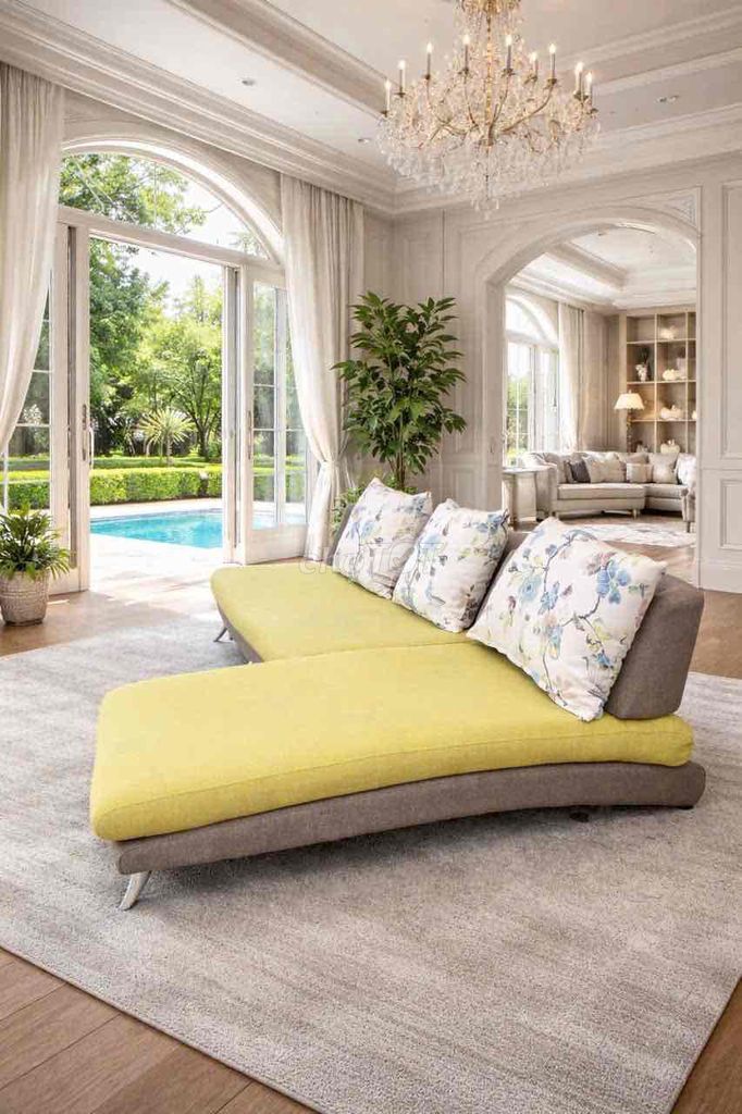 Ghế sofa góc Chi Lai Vải 2.8m x 1.8m. Mua bán Bàn ghế tại Quận 7 Tp Hồ Chí Minh được đăng bởi Ha Vi hình 1