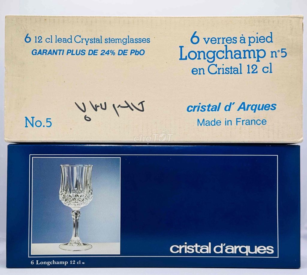 Ly rượu Cristal dArques Longchamp n°5. Mua bán Dụng cụ nhà bếp tại Quận Bình Thạnh Tp Hồ Chí Minh được đăng bởi Nguyễn Tuấn Anh hình 1
