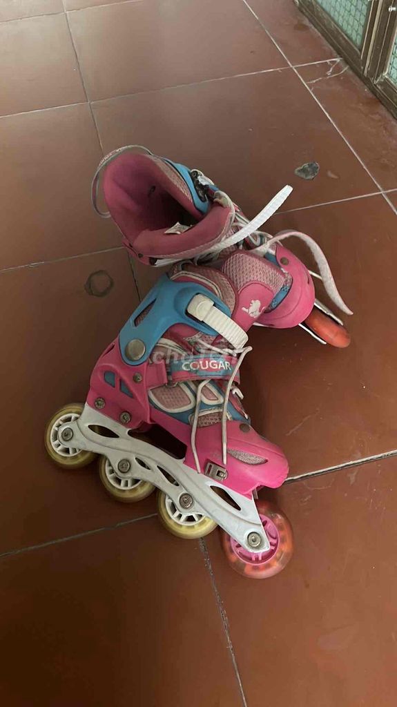 Giày trượt patin cho bé gái, hiệu Cougar, hồng.. Mua bán Giày dép tại Quận Long Biên Hà Nội được đăng bởi Vũ hình 1