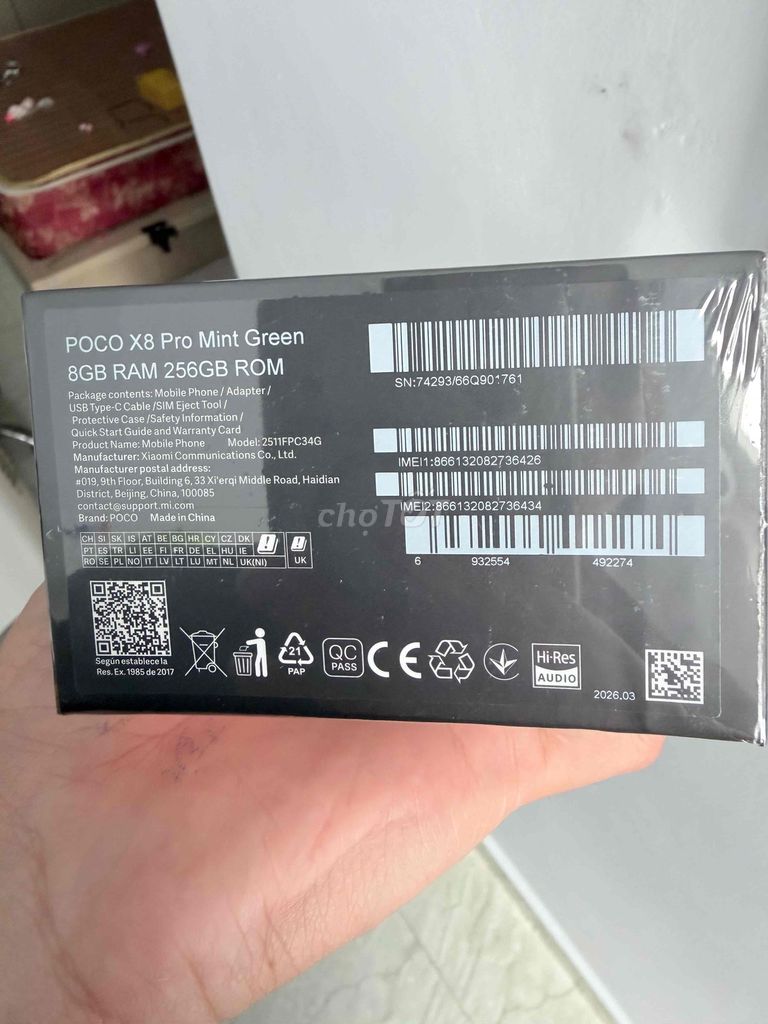 POCO X8 Pro 256GB Mint Green. Mua bán Điện thoại tại Quận Thanh Khê Đà Nẵng được đăng bởi Phep hình 1