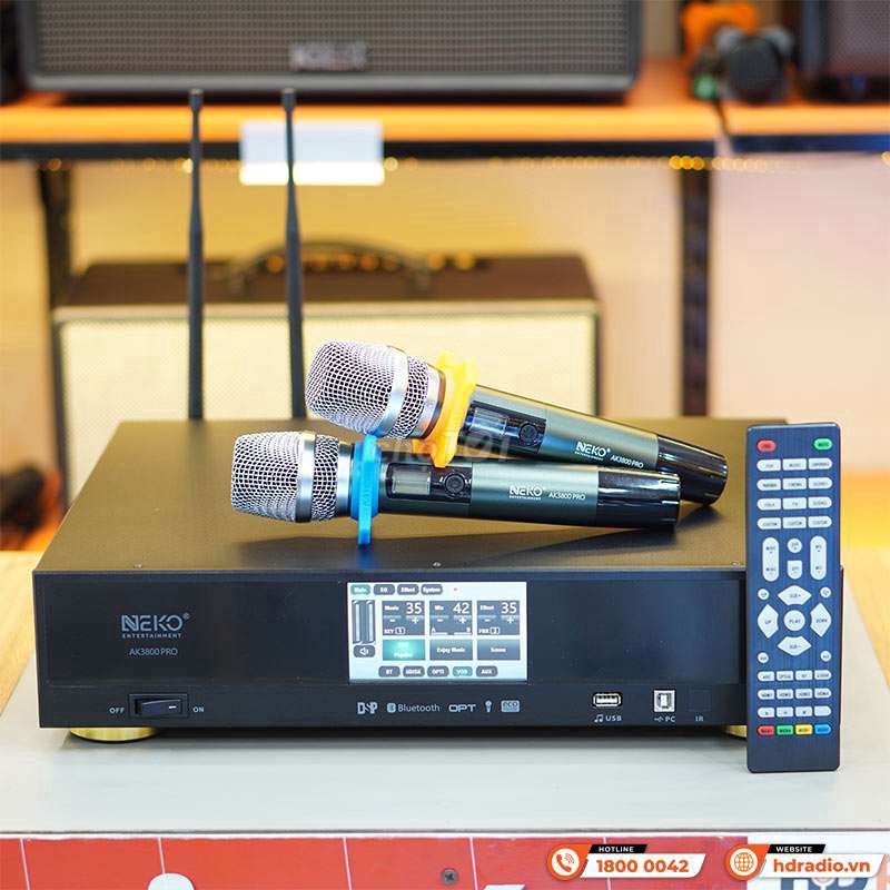 Cục đẩy liền vang Neko AK3800 Pro Đen. Mua bán Tivi, Âm thanh tại Huyện Bình Chánh Tp Hồ Chí Minh được đăng bởi Minh Nhut hình 1