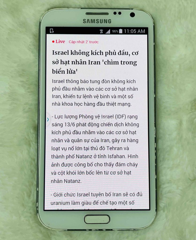 Galaxy Note 2 bản Hàn Quốc  màn đẹp keng. Mua bán Điện thoại tại Quận Phú Nhuận Tp Hồ Chí Minh được đăng bởi Minh hình 3